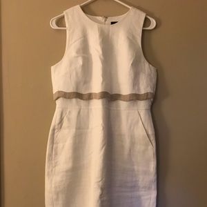 🎊HOST PICK🎊 NWOT J. Crew Fitted White Tier Dress